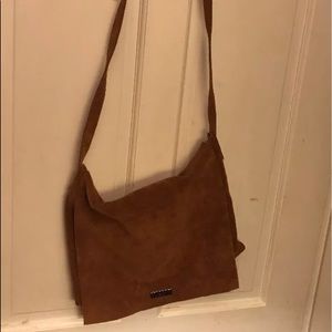 Pulicati crossover messenger bag suede